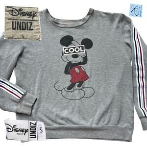 Disney x UNDIZ Mickey Mouse Cool Crewneck Thin Sweatshirt Sz S